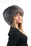 Elegant Real Fox Fur Hat Frost Full Skin - Handcrafted Elegance for Winter Chic - Ethically and Organically Farmed Fox Fur