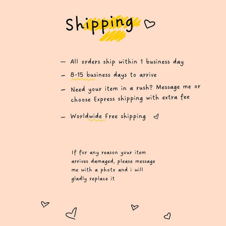 Shipping information for Fox Fur Collar Pink Full Skin - Tatifurs including worldwide free shipping details.