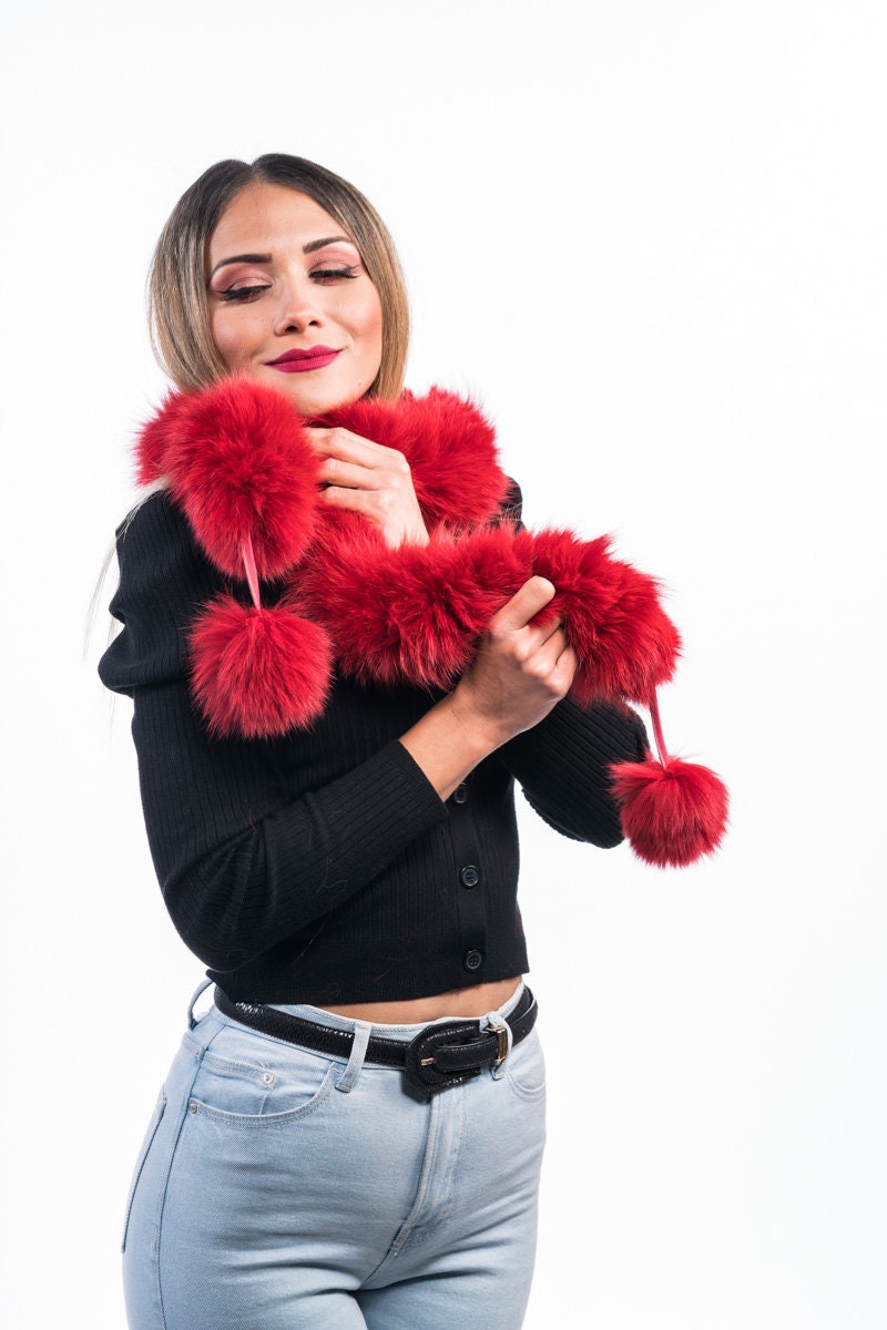 Fur scarves, fur scarf womens, fox fur scarf, fur collar
