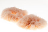 Baby Pink Rex Rabbit Fur Cuffs