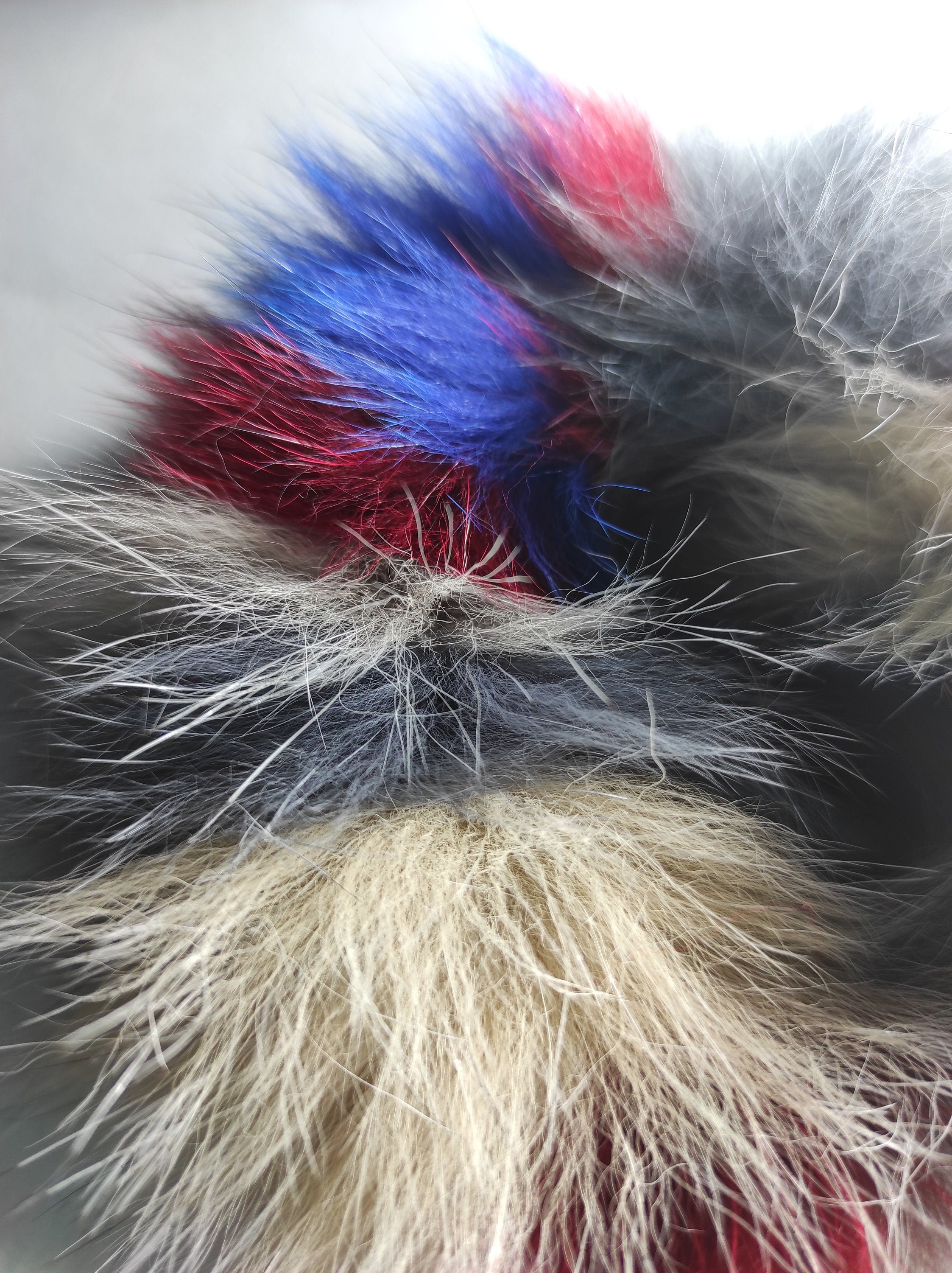 Colorful Fox Fur Cuffs