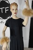 Beige Fox Fur Cuffs