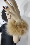 Beige Fox Fur Cuffs
