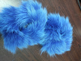 Blue Fox Fur Cuffs