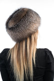 Elegant Real Fox Fur Hat Crystal Full Skin - Handcrafted Elegance for Winter Chic - Ethically and Organically Farmed Fox Fur