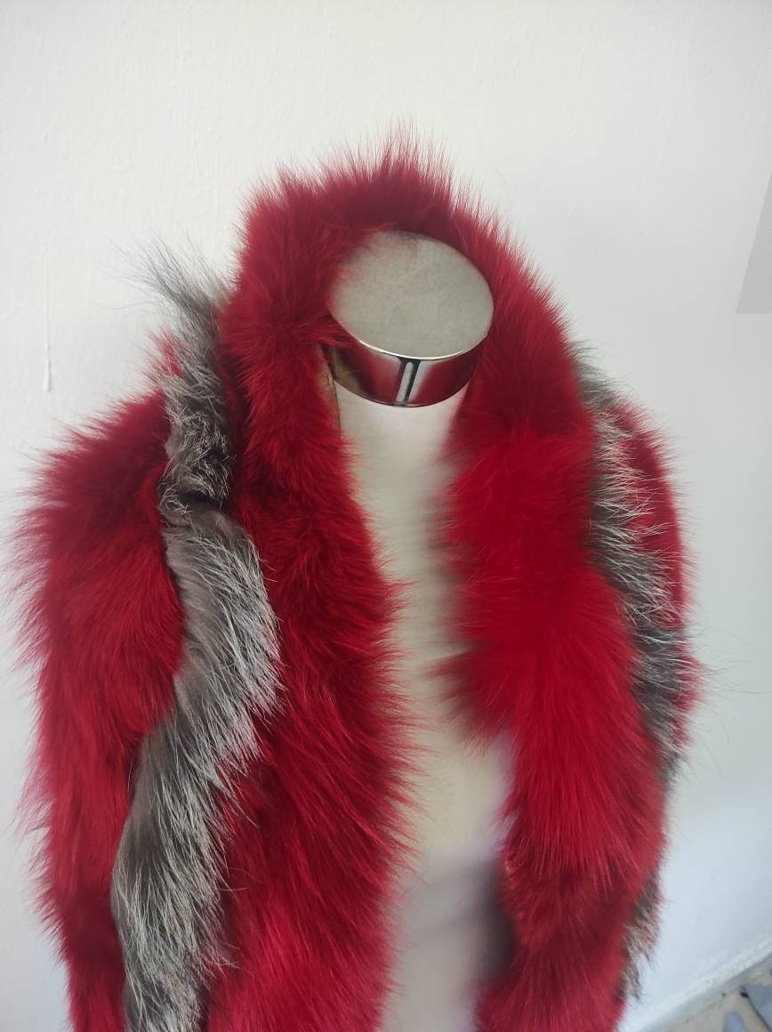Fur scarves, fur scarf womens, fox fur scarf, fur collar