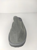 Gray Fur Leather & Sheepskin Slippers