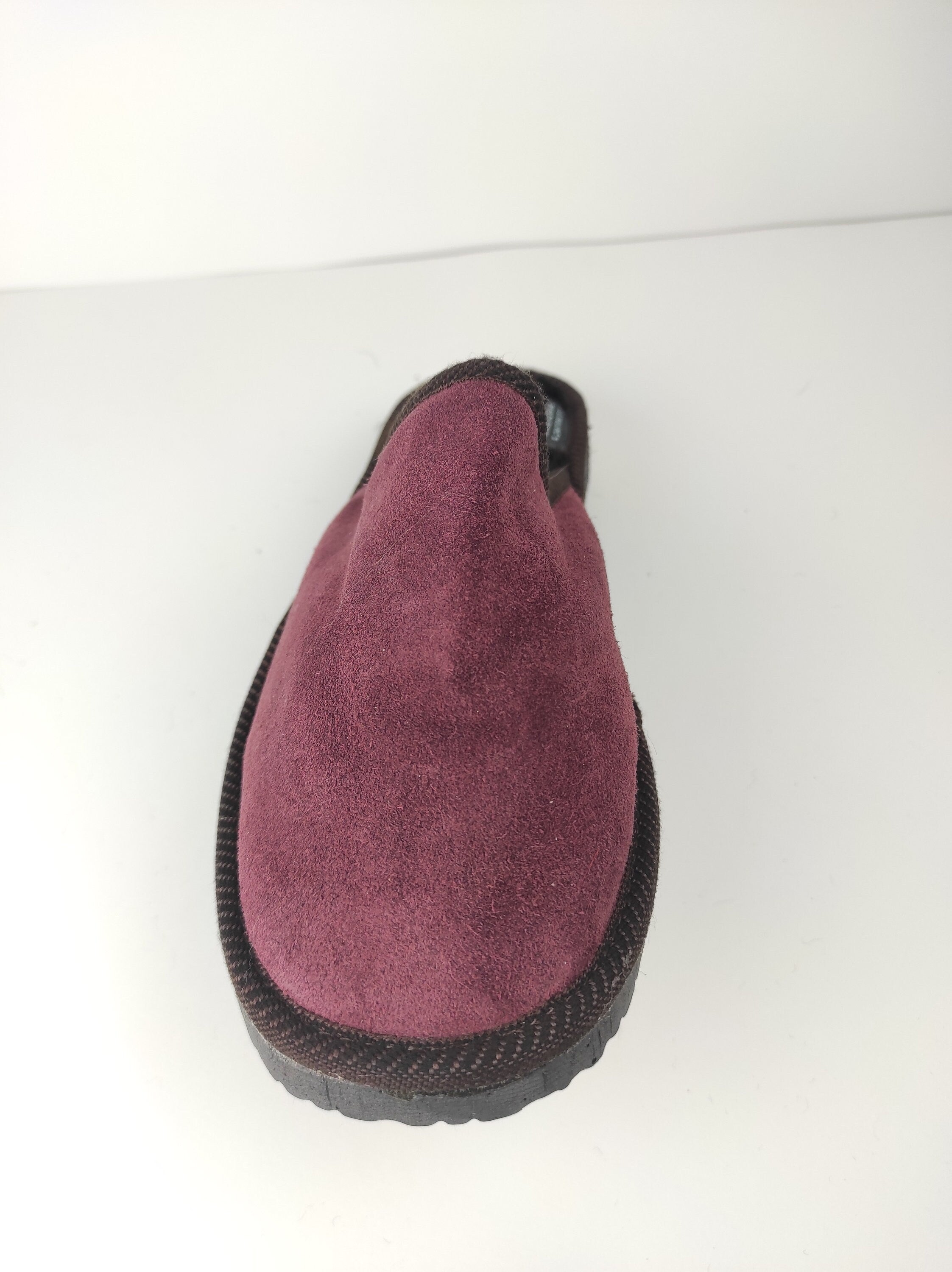 Bordo Fur Leather & Sheepskin Slippers