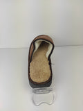 Brown Fur Leather & Sheepskin Slippers