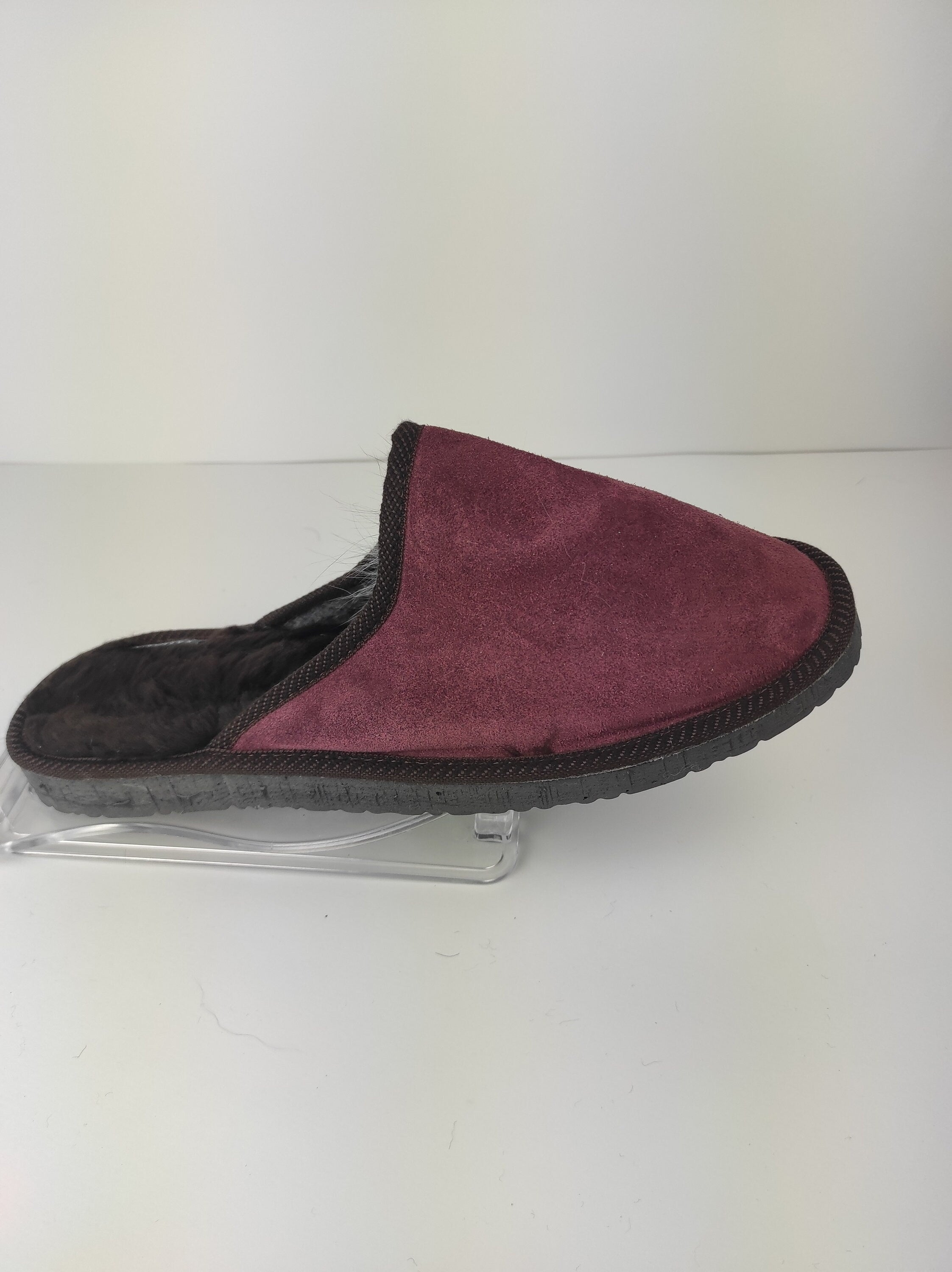 Bordo Fur Leather & Sheepskin Slippers