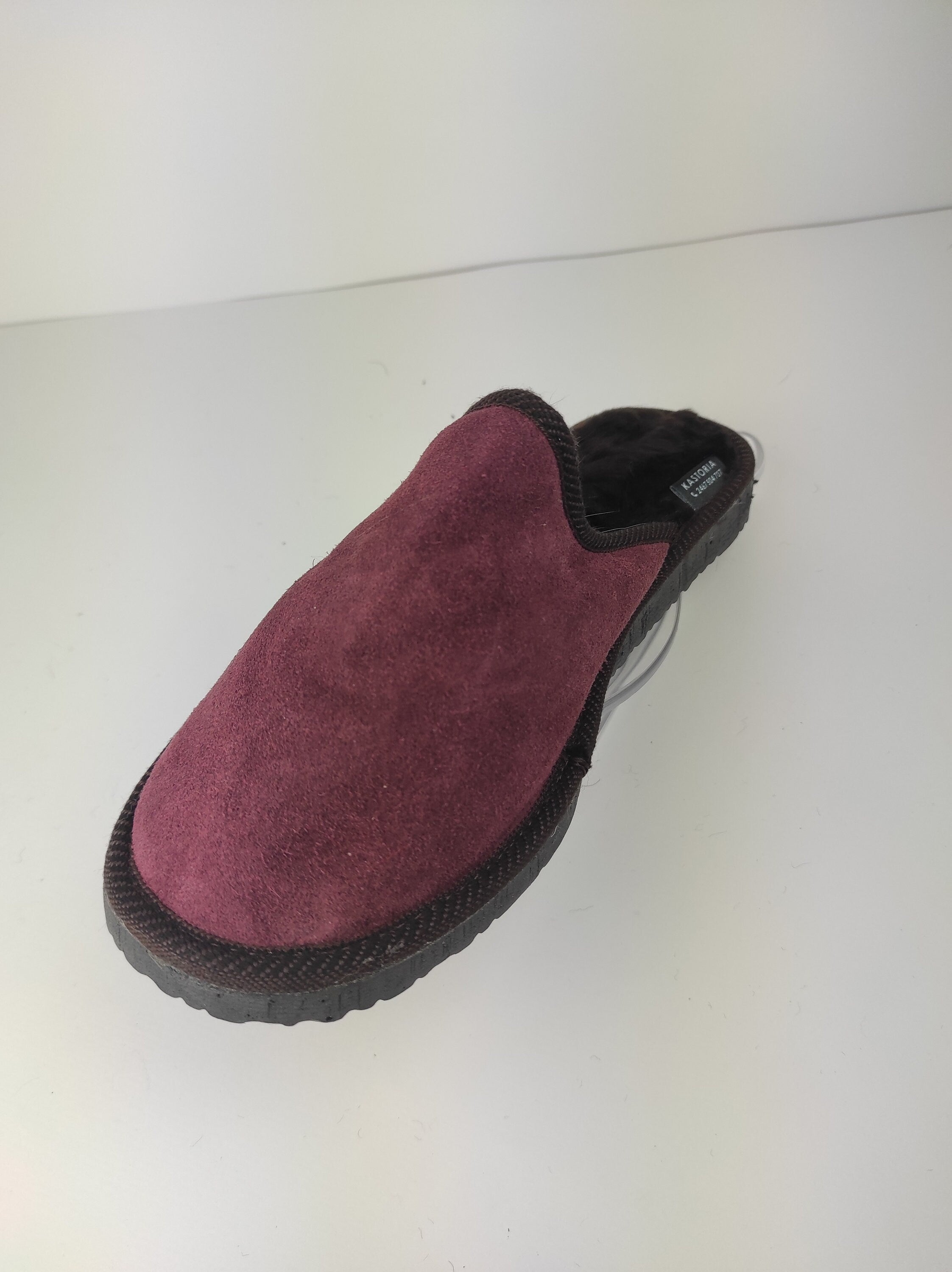 Bordo Fur Leather & Sheepskin Slippers