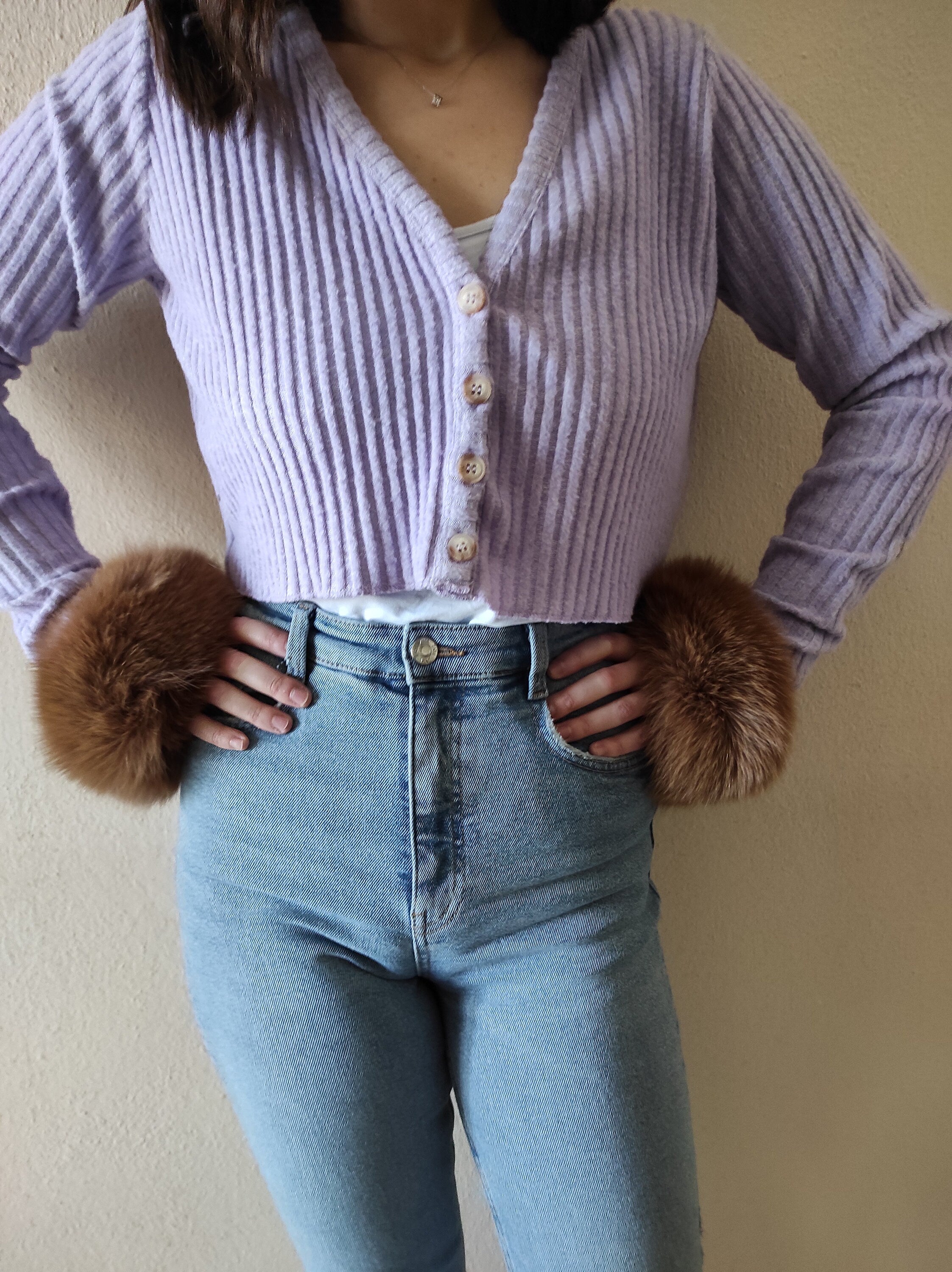 Brown Fox Fur Cuffs