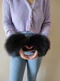 Black Fox Fur Cuffs