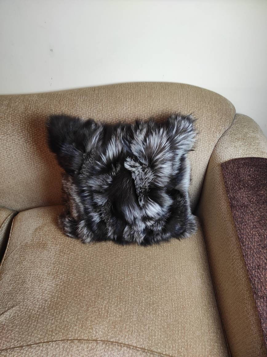 Fur pillowcases, fox fur pillowcases, real fur pillowcases
