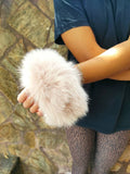 Baby Pink Fox Fur Cuffs
