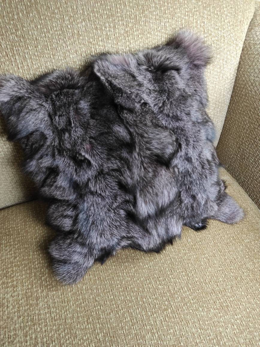 Fur pillowcases, fox fur pillowcases, real fur pillowcases