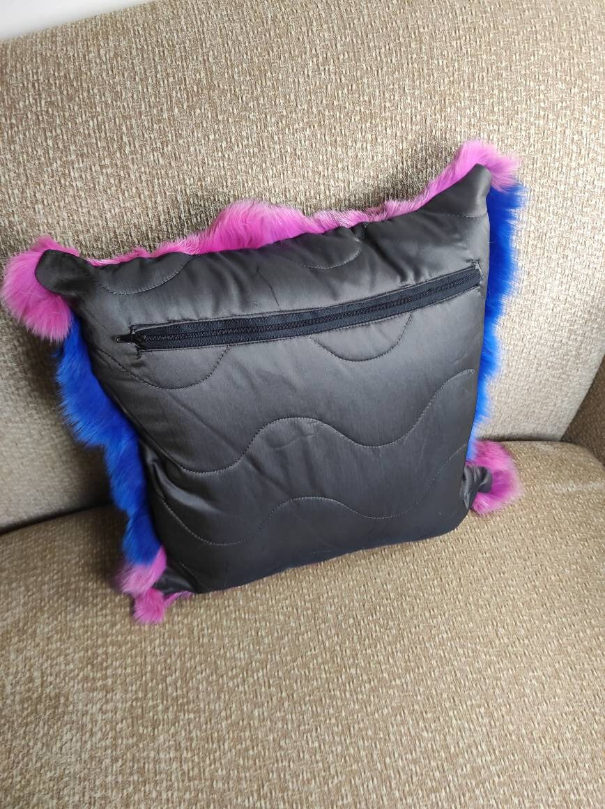 Fur pillowcases, fox fur pillowcases, real fur pillowcases