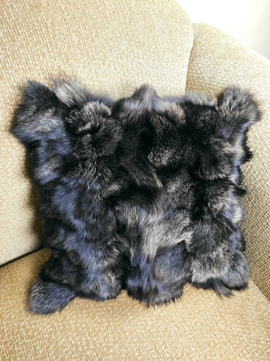Fur pillowcases, fox fur pillowcases, real fur pillowcases