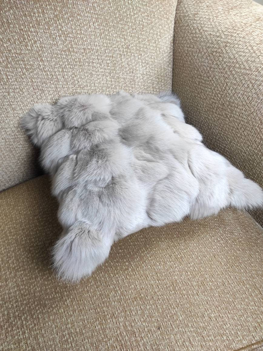 Fur pillowcases, fox fur pillowcases, real fur pillowcases