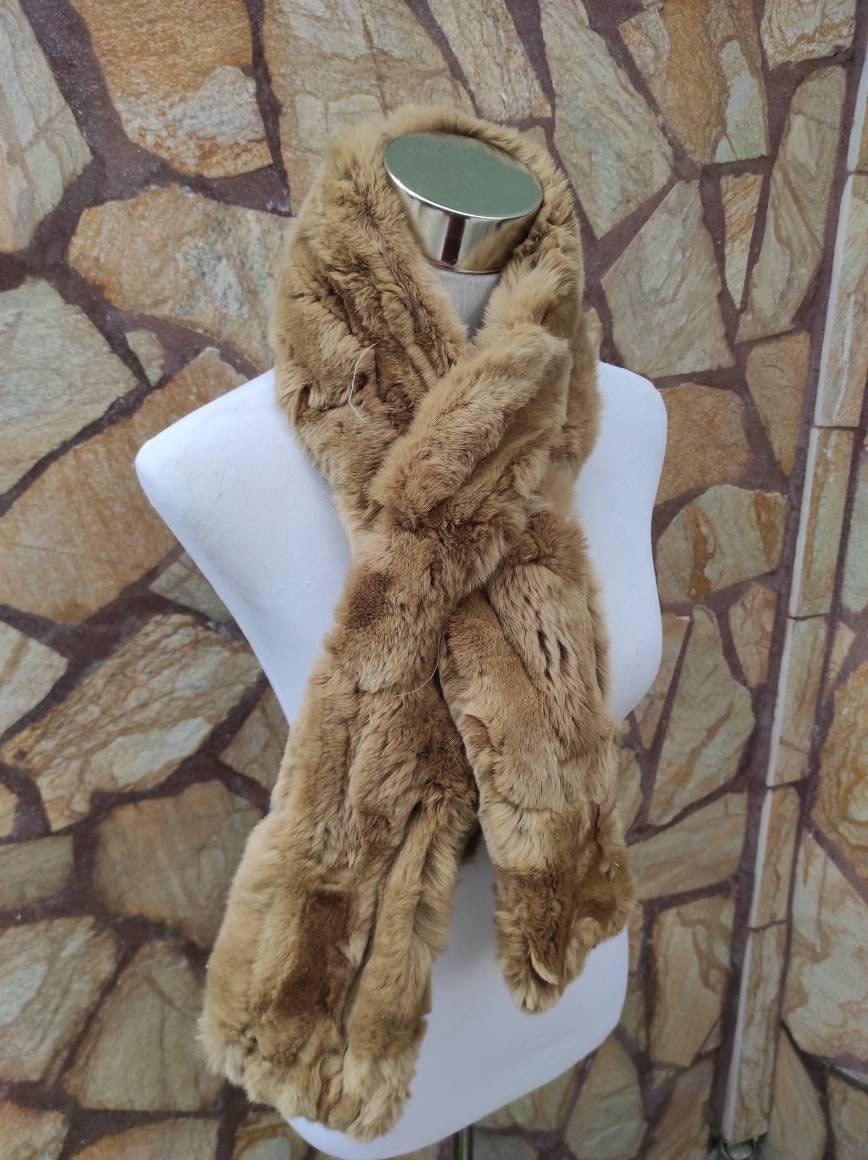 Fur scarves, fur scarf womens, rex rabbit fur scarf, fur collar