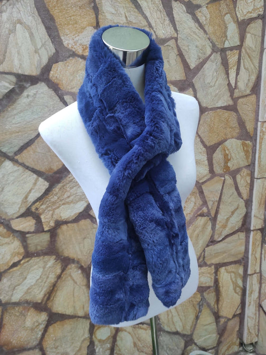 Close-up of blue rex rabbit fur velvety soft texture and color detail