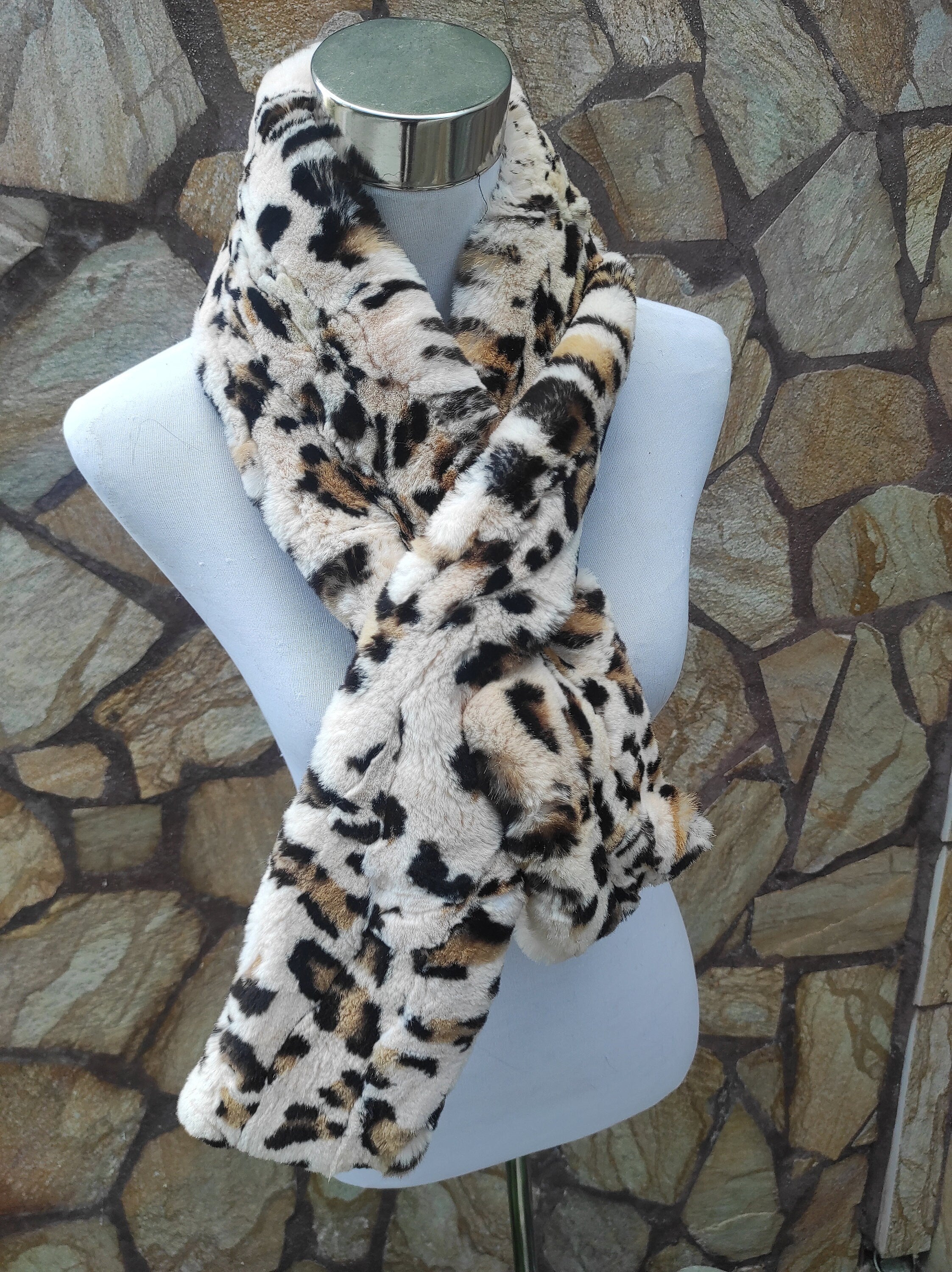Fur scarves, fur scarf womens, rex rabbit fur scarf, fur collar