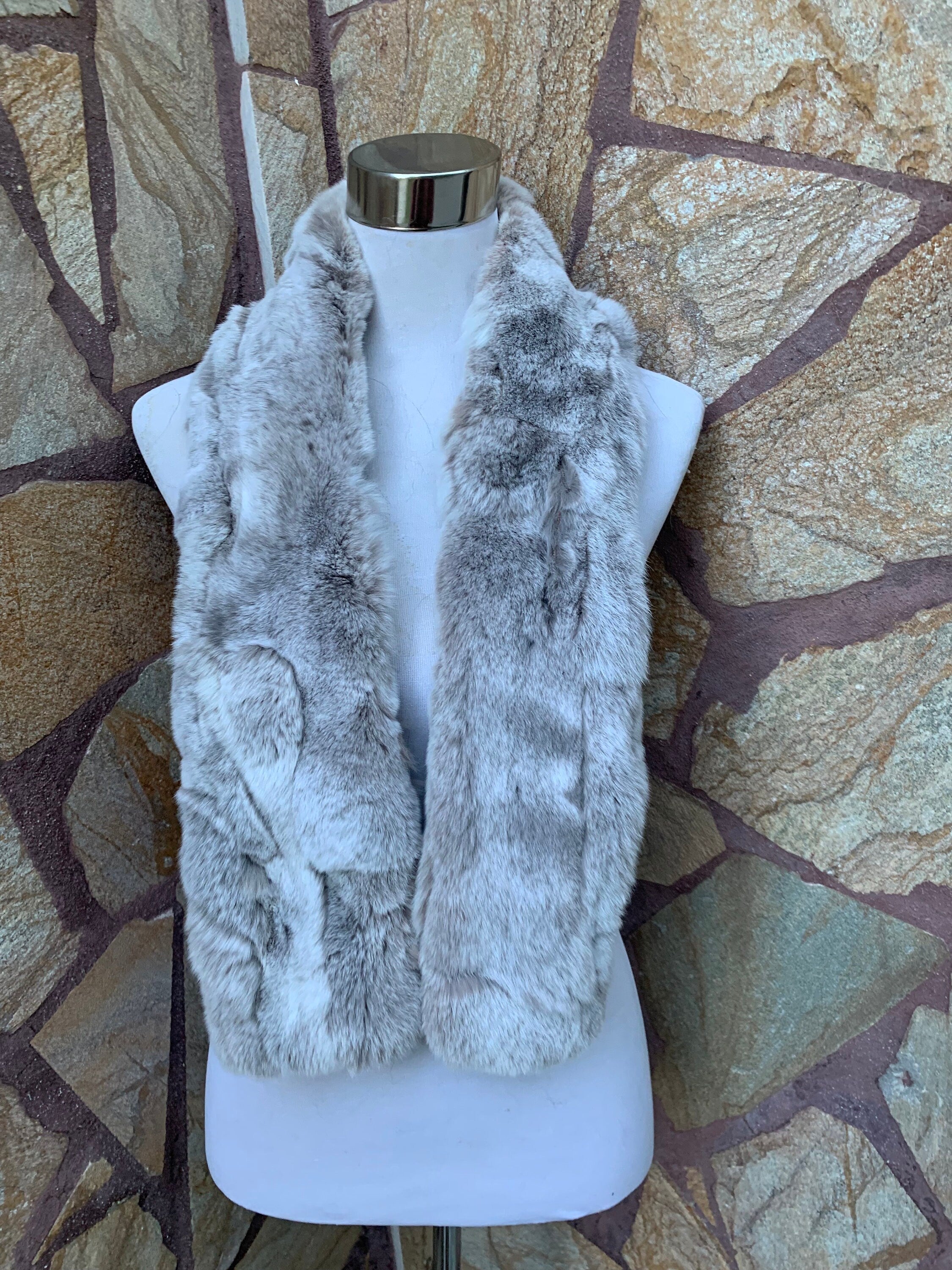 Fur scarves, fur scarf womens, rex rabbit fur scarf, fur collar