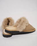 Camel Fur Leather & Sheepskin Slippers