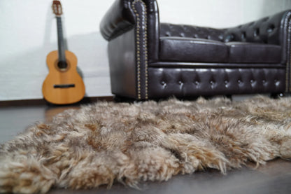 Alpaca throw blanket iceberg natural wool color — handcrafted in Greece, Greek craftsmanship, TatiFurs
