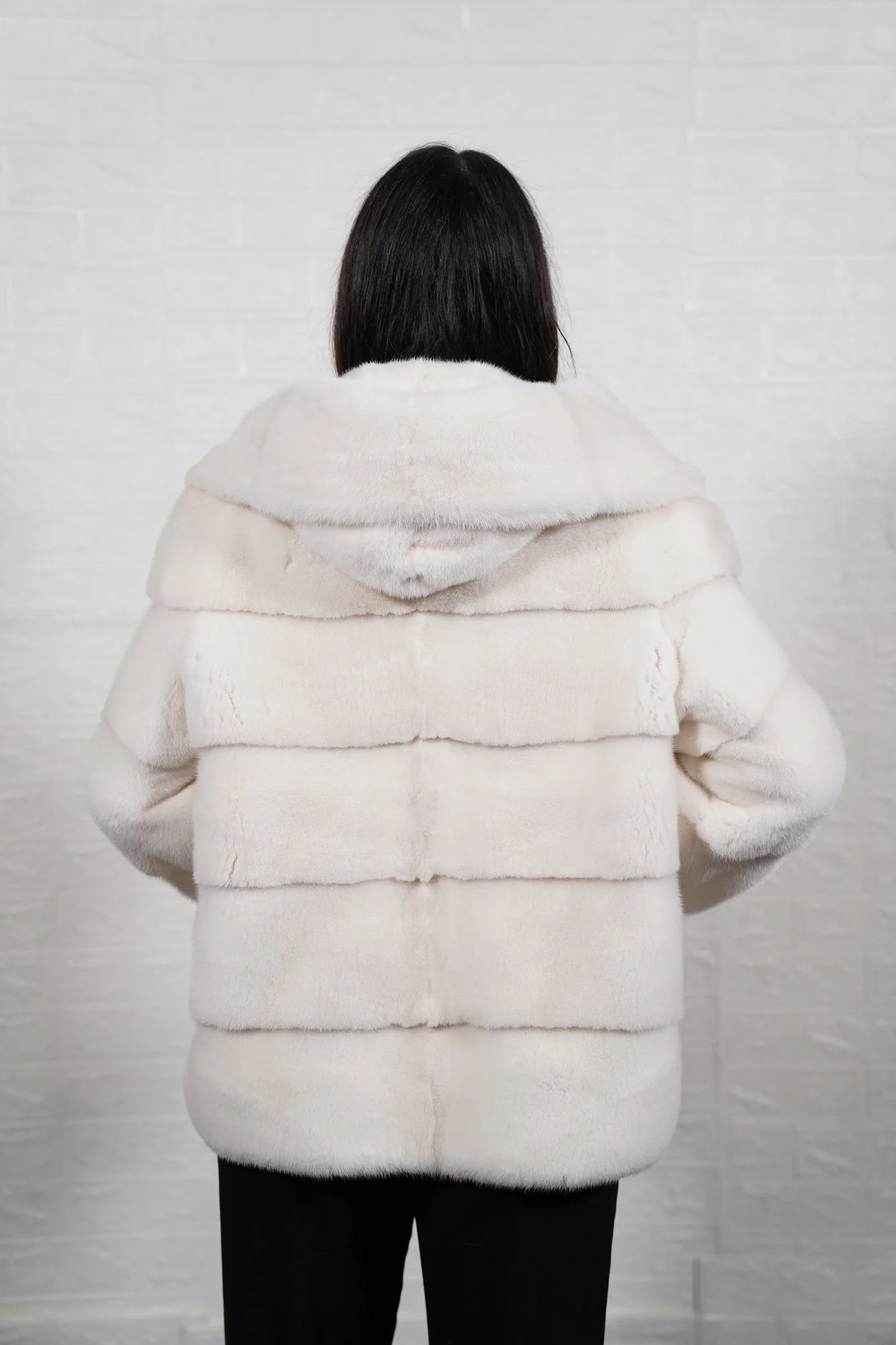 rex rabbit fur vest gray — handcrafted in Greece since 1972, luxury gift packaging — Greek craftsmanship, TatiFurs
