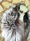 GORGEOUS Real FOX FUR Collar Silver • Handcrafted Winter Fashion Accessory • Real Fur Scarf • Fur Wrap • Fur Shawl