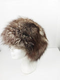 Elegant Real Fox Fur Hat Crystal Full Skin - Handcrafted Elegance for Winter Chic - Ethically and Organically Farmed Fox Fur
