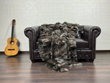 Brown Fox fur throw blanket