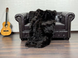 Brown Fox fur throw blanket