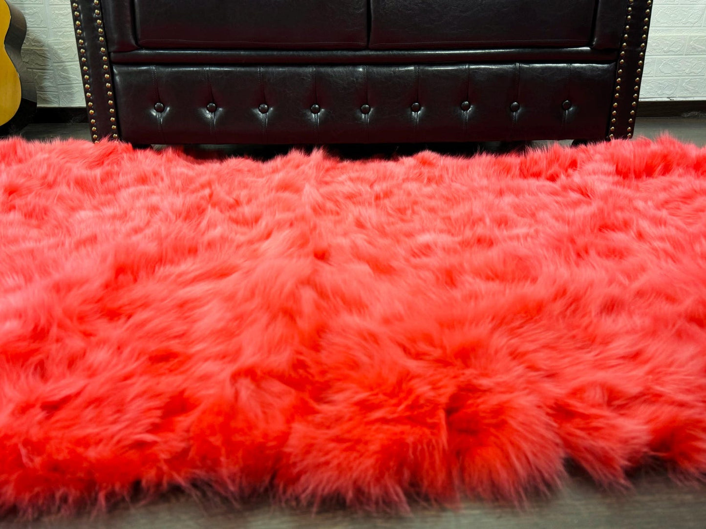 Real Orange Red Fox Fur Blanket Throw Blanket • Home Warmer Genuine Fur Blanket Throw • Housewarming gift • Luxury Fur Blanket Sofa Cover