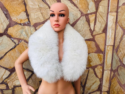 Natural Fox fur collar scarf