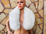 Luxurious Real FOX FUR Collar Real Natural• Handcrafted Winter Fashion Accessory • Real Fur Scarf • Fur Wrap • Fur Shawl