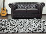 Chinchilla Color Rex Rabbit Fur Blanket Throw