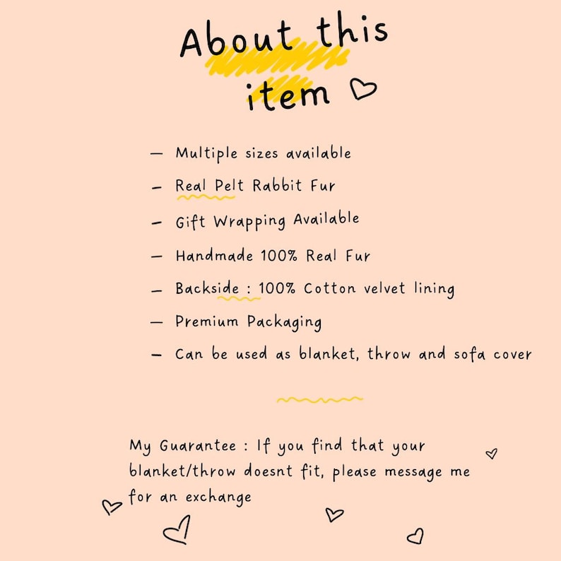 Real Off White Natural Full Skin Pelt Rabbit Fur Blanket  •  Luxury Fur Blanket Throw  •  Vintage Fur Bedspread  •  Home Warmer Blanket  • Perfect for your Living Room