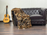 Real Orilax Rex Rabbit Fur Blanket  •  Luxury Fur Blanket Throw  • Fur Bedspread  •  Home Warmer Blanket  • Perfect for your Living Room