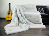Luxurious Real Full Skin Pelt FOX FUR Blanket Throw Natural • Personalized Fur Pelt Blanket • Ethically and Organic Farmed Fox Fur • Scandinavian Decor
