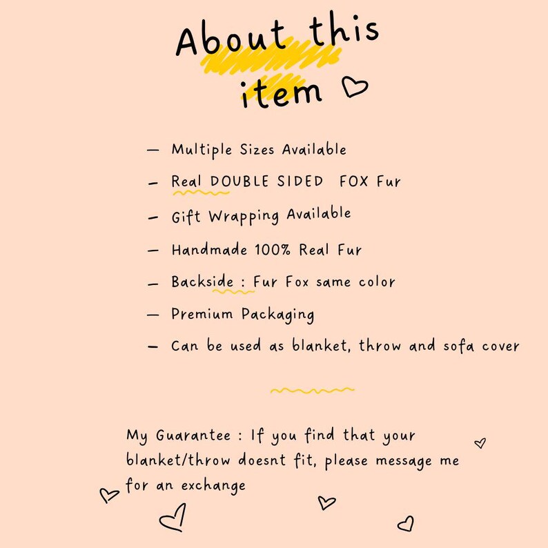 BLACK RED DOUBLE SIDED Fox fur throw blanket