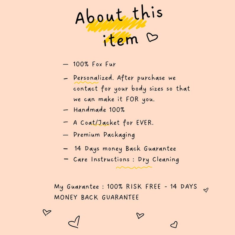 Fox fur specifications products