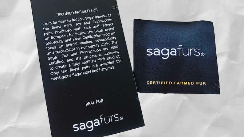 Saga Furs certified farmed fur — provenance and quality assurance for the Fox Fur Blanket Throw Red — Full Skin Saga Furs, TatiFurs