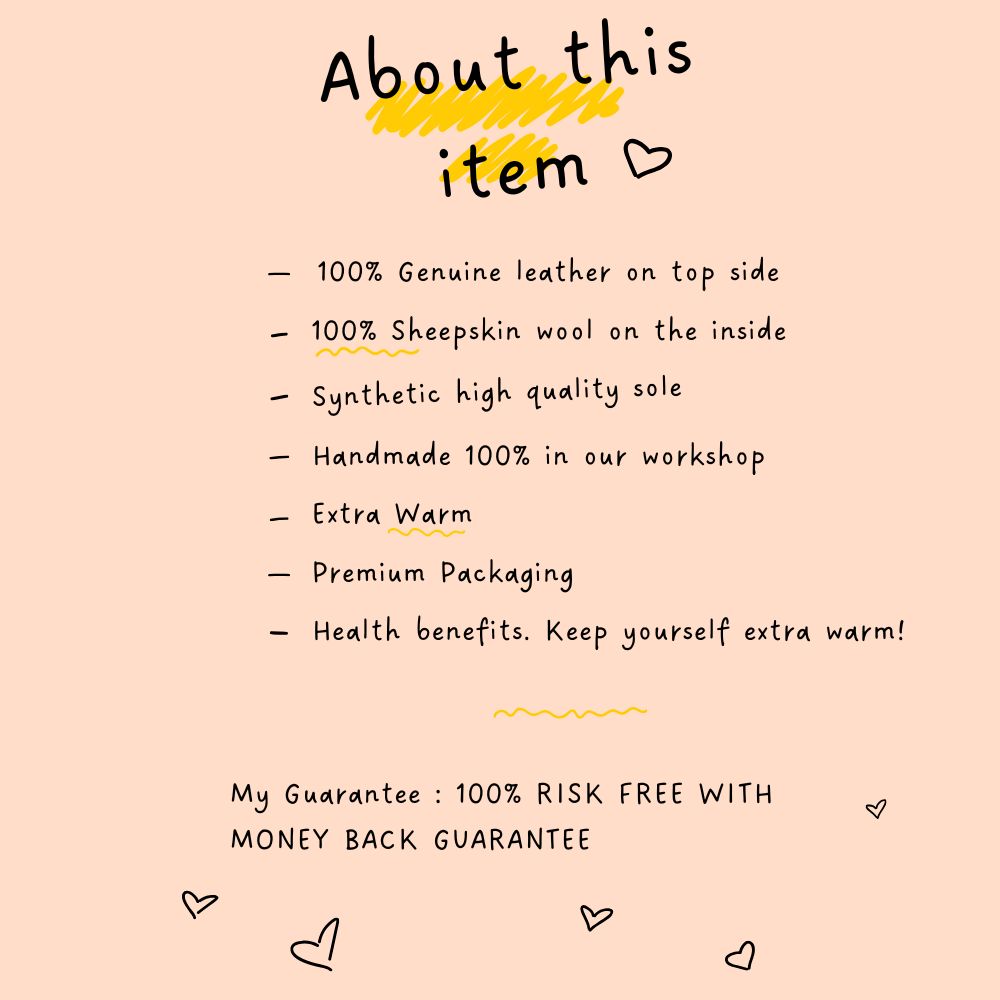 Red Fur Leather & Sheepskin Slippers