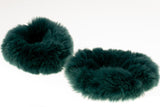 Green Rex Rabbit Fur Cuffs