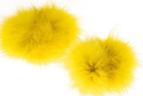Yellow Fox Fur Cuffs