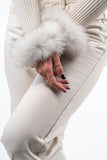 Natural Color Fox Fur Cuffs