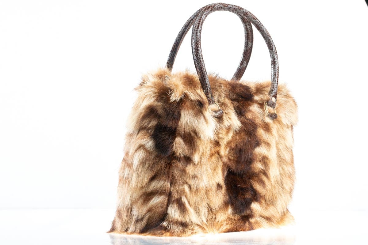 Fur bags, fur shoulder bag , natural fur bag