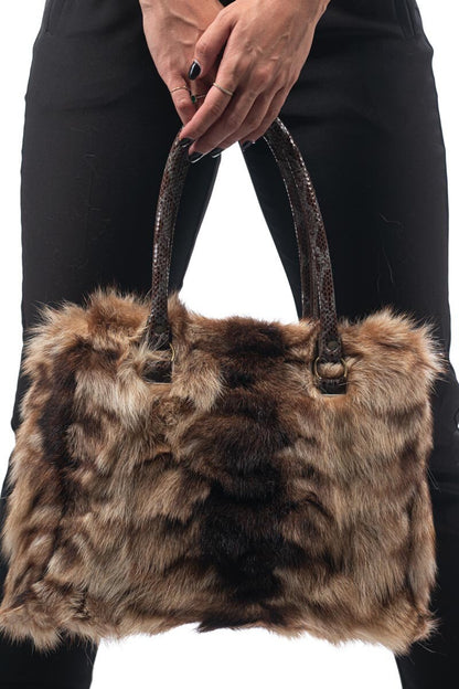 Fur bags, fur shoulder bag , natural fur bag